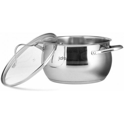 Кастрюля LARA Apple LR02-361 9.2 л (серебристый) 5