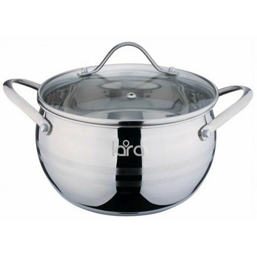 Кастрюля LARA Apple LR02-361 9.2 л (серебристый) 6