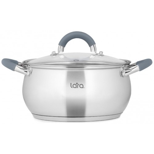 Кастрюля LARA Bell LR02-482 3.6 л (серебристый) 