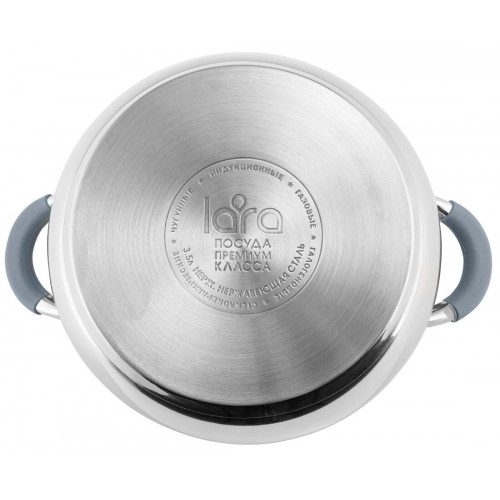 Кастрюля LARA Bell LR02-482 3.6 л (серебристый) 1