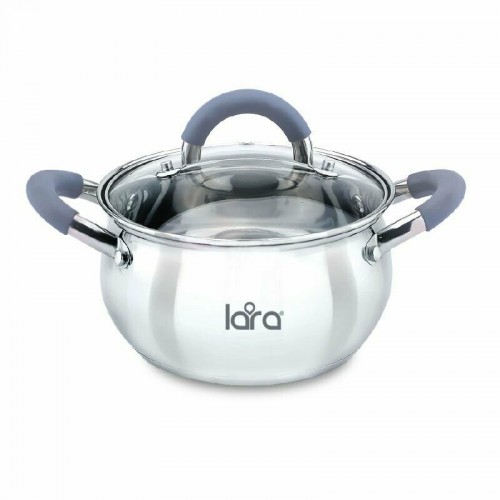Кастрюля LARA Bell LR02-482 3.6 л (серебристый) 4
