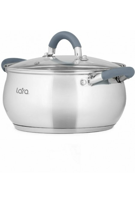 Кастрюля LARA Bell LR02-483 4.7 л (серебристый) 1