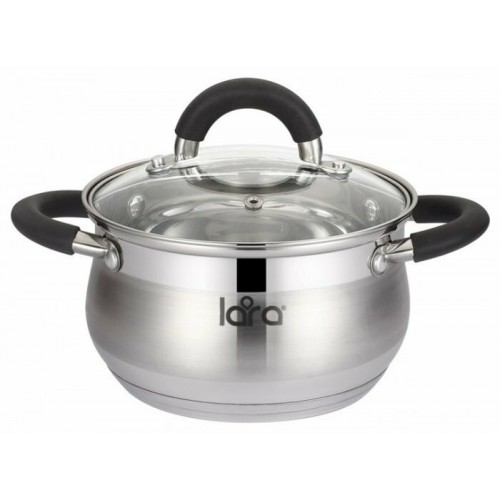 Кастрюля LARA Bell LR02-483 4.7 л (серебристый) 7