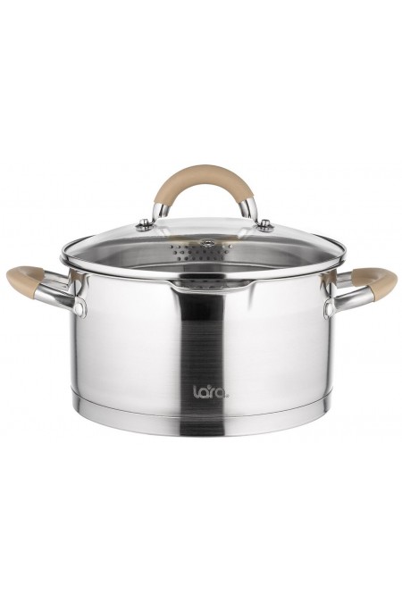 Кастрюля LARA Берлин LR02-340 1.7 л (серебристый) 