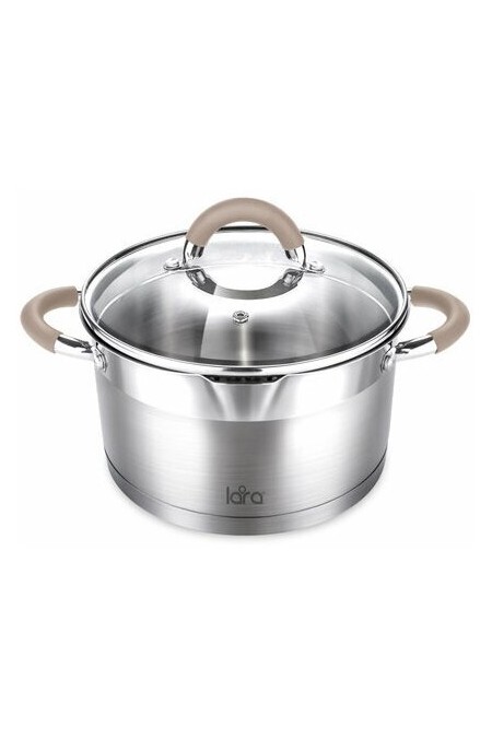 Кастрюля LARA Берлин LR02-341 2.4 л (серебристый) 