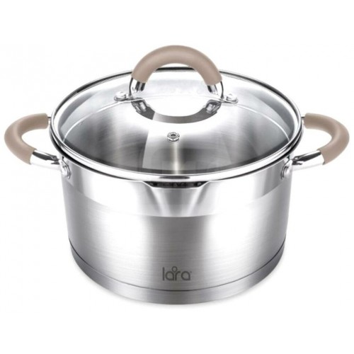 Кастрюля LARA Берлин LR02-341 2.4 л (серебристый) 1