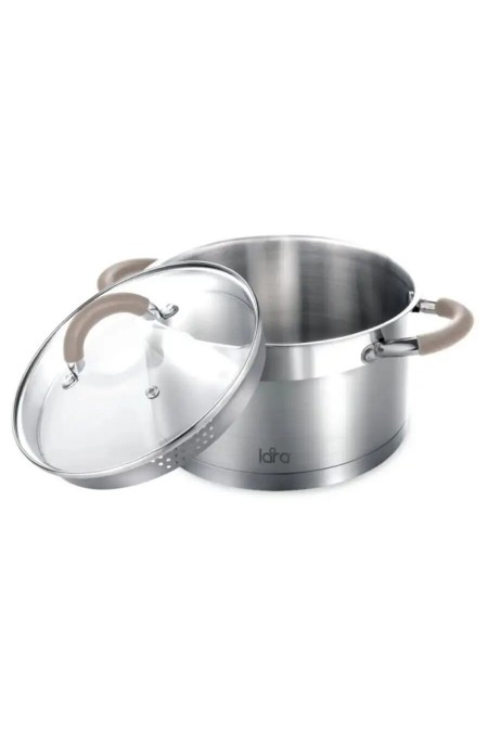 Кастрюля LARA Берлин LR02-342 3.1 л (серебристый) 1