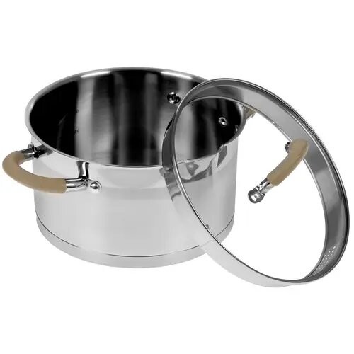 Кастрюля LARA Берлин LR02-343 4.4 л (серебристый) 2