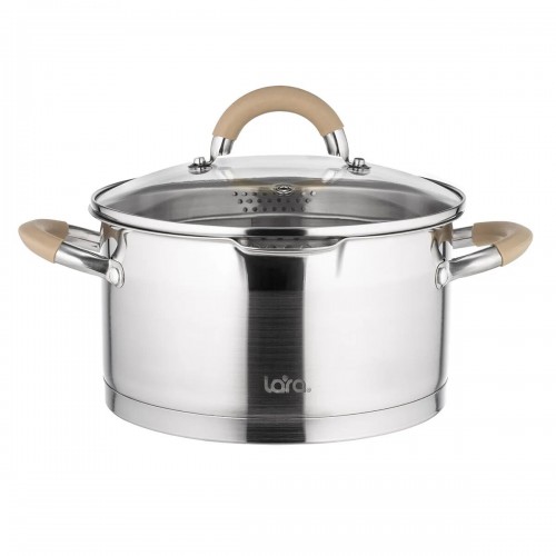 Кастрюля LARA Берлин LR02-343 4.4 л (серебристый) 3