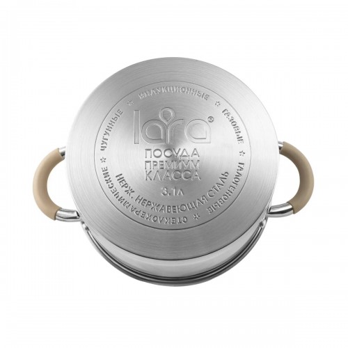 Кастрюля LARA Берлин LR02-343 4.4 л (серебристый) 7
