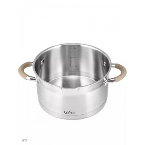 Кастрюля LARA Берлин LR02-344 5.7 л (серебристый) 2