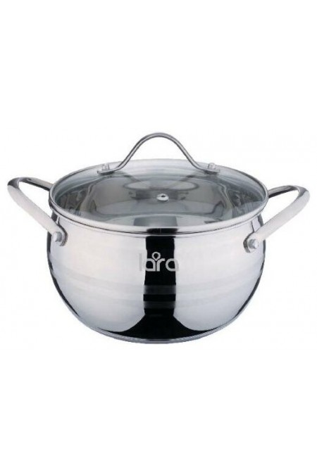Кастрюля LARA Берлин LR02-344 5.7 л (серебристый) 7
