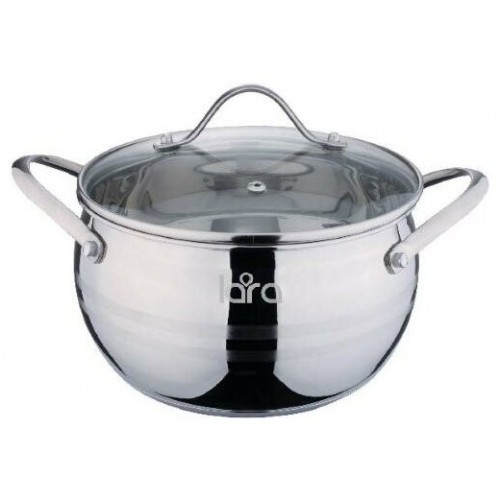 Кастрюля LARA Берлин LR02-344 5.7 л (серебристый) 7