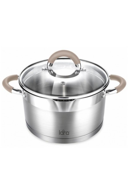 Кастрюля LARA Берлин LR02-344 5.7 л (серебристый) 8