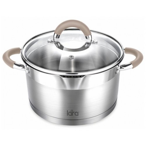 Кастрюля LARA Берлин LR02-344 5.7 л (серебристый) 8