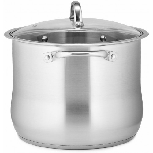 Кастрюля LARA Big Size LR02-42 10 л (серебристый) 1