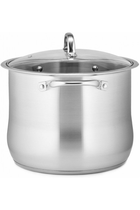 Кастрюля LARA Big Size LR02-42 10 л (серебристый) 