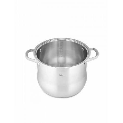 Кастрюля LARA Big Size LR02-42 10 л (серебристый) 3