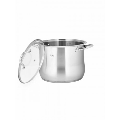 Кастрюля LARA Big Size LR02-42 10 л (серебристый) 4
