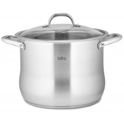 Кастрюля LARA Big Size LR02-43 10.6 л (серебристый)