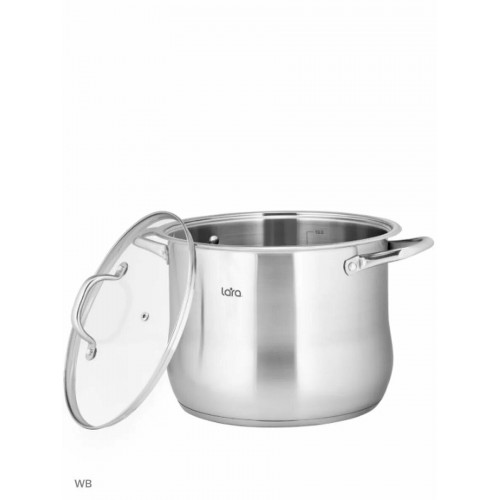 Кастрюля LARA Big Size LR02-43 10.6 л (серебристый) 4