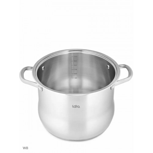 Кастрюля LARA Big Size LR02-44 13.6 л (серебристый) 4