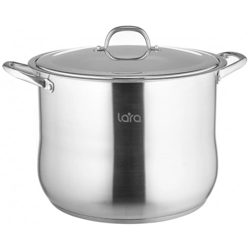 Кастрюля LARA Big Size LR02-45 17 л (серебристый) 