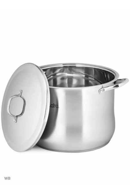 Кастрюля LARA Big Size LR02-45 17 л (серебристый) 1