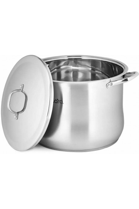 Кастрюля LARA Big Size LR02-47 21.8 л (серебристый) 2