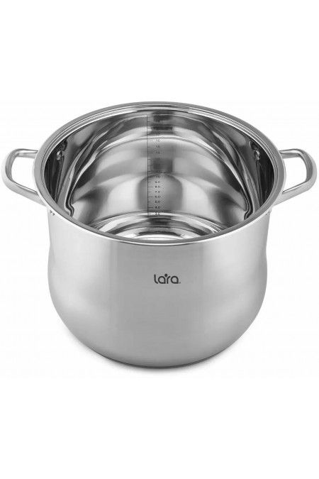 Кастрюля LARA Big Size LR02-47 21.8 л (серебристый) 3