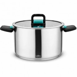 Кастрюля LARA Изумруд LR02-244 5 л (серебристый)