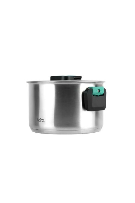 Кастрюля LARA Изумруд LR02-245 6.4 л (серебристый) 7