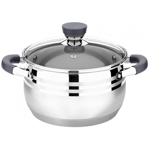 Кастрюля LARA Mercury LR02-471 2.9 л (серебристый) 