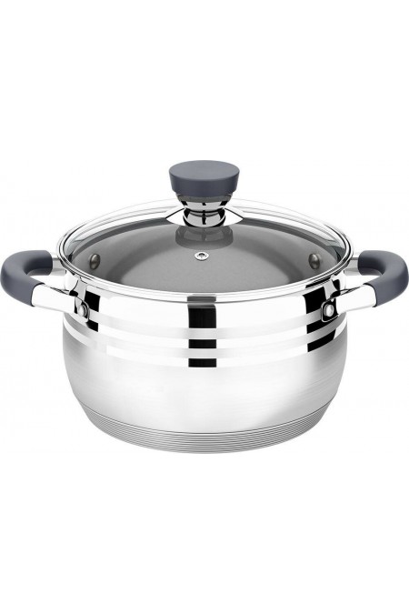 Кастрюля LARA Mercury LR02-472 3.9 л (серебристый) 