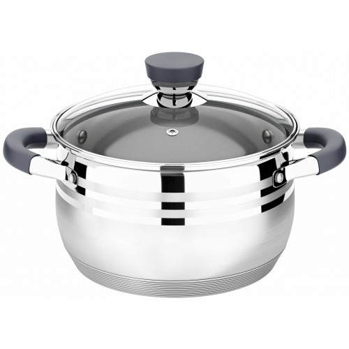 Кастрюля LARA Mercury LR02-472 3.9 л (серебристый) 1