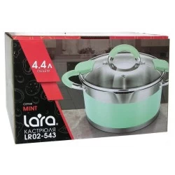 Кастрюля LARA Mint LR02-543 4.4 л (мятный)