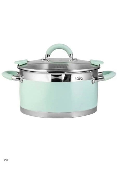 Кастрюля LARA Mint LR02-543 4.4 л (мятный) 