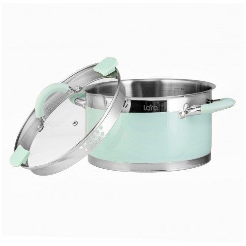 Кастрюля LARA Mint LR02-543 4.4 л (мятный) 1