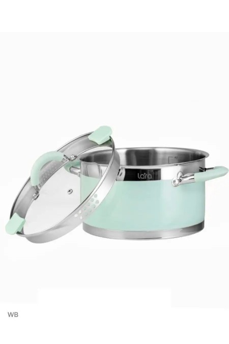 Кастрюля LARA Mint LR02-543 4.4 л (мятный) 2