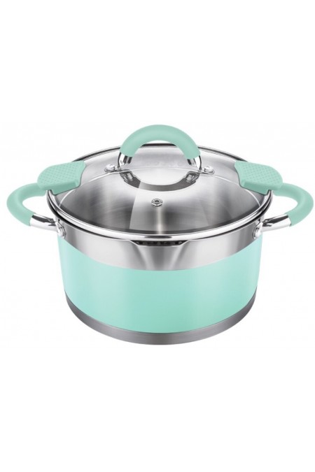 Кастрюля LARA Mint LR02-543 4.4 л (мятный) 8