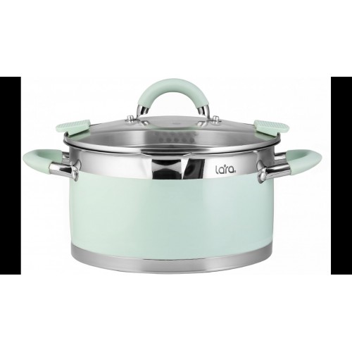 Кастрюля LARA Mint LR02-543 4.4 л (мятный) 8