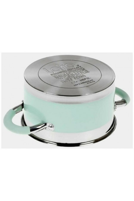 Кастрюля LARA Mint LR02-543 4.4 л (мятный) 9