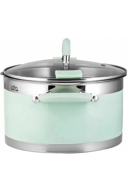 Кастрюля LARA Mint LR02-545 7.2 л (мятный) 1