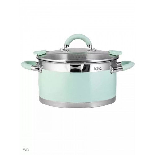 Кастрюля LARA Mint LR02-545 7.2 л (мятный) 6