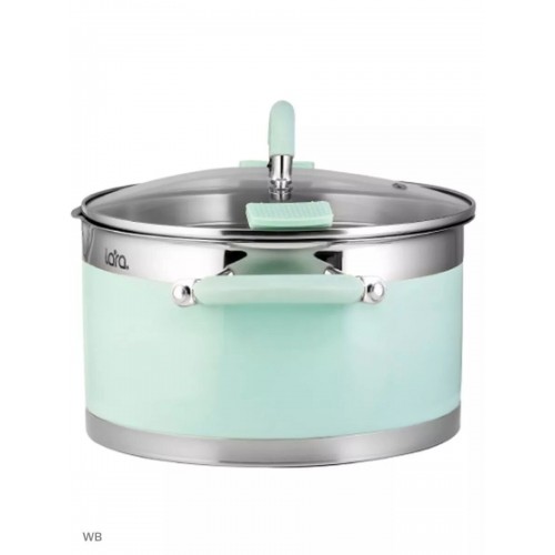 Кастрюля LARA Mint LR02-545 7.2 л (мятный) 9