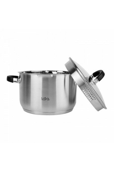 Кастрюля LARA Ника LR02-905 2.1 л (серебристый) 