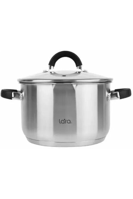 Кастрюля LARA Ника LR02-906 2.9 л (серебристый) 