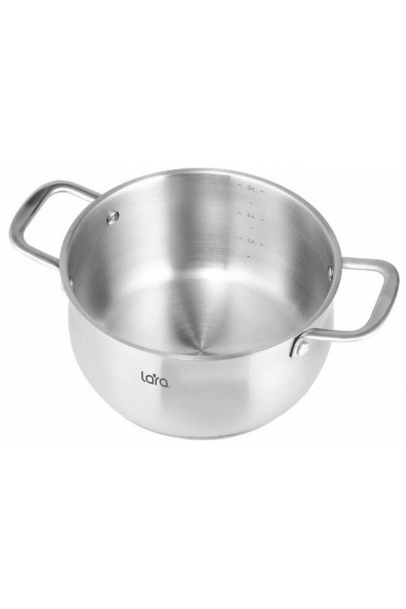 Кастрюля LARA Прованс LR02-354 5.4 л (серебристый) 1