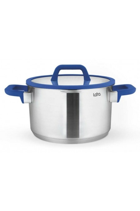 Кастрюля LARA Сапфир LR02-790 2 л (серебристый) 