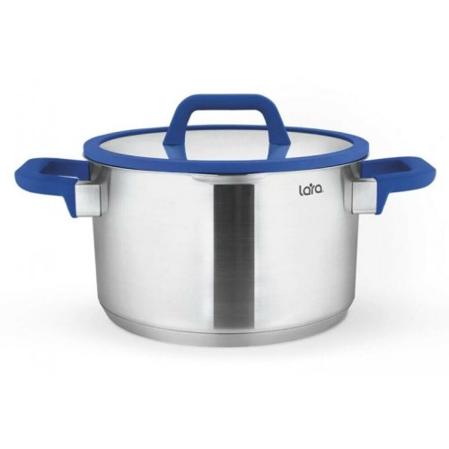 Кастрюля LARA Сапфир LR02-790 2 л (серебристый) 